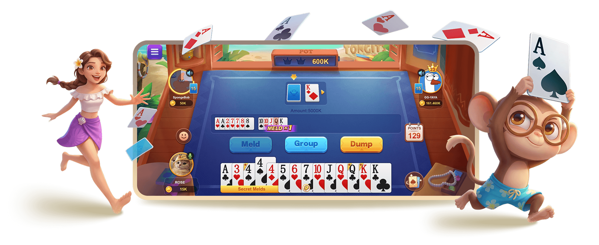 Tongits Saya gameplay